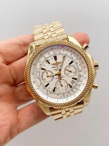 18kt yellow gold Breitling Bentley chronograph watch that originally retailed for more than $50,000, weighing 310 grams total (est. $30,000-$35,000).