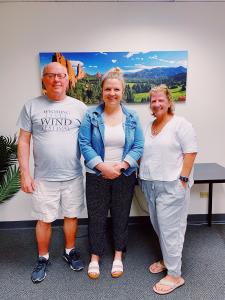 From left to right: Rocky Craig (Chief Data Officer), Claire Peacock (Chief Operating Officer), Betsy Craig (Chief Executive Officer)