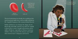 Sample page from Women in Medicine, showing Dr. Angella Ferguson