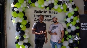 SquadTrip co-founder Darrien Watson and Tre Baker, managing director of Build In Tulsa TechStars Accelerator