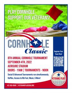 Veterans Place 8th Annual Cornhole Classic flyer