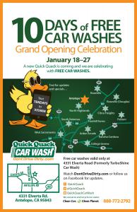10 Days of Free Car Washes Jan 18-27