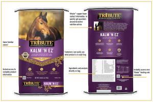 information on newly designed packaging for equine feed