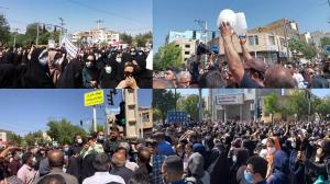 On Tuesday, August 16, 2022, as in previous days, demonstrators expressed their protest by lighting fires and blocking roads, and shouting slogans such as “Down with Khamenei,” “Down with the dictator,” and “The people want regime change.”