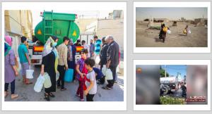 In some areas, people don’t have any access to running water other than tankers that arrive periodically to provide the very minimum. The irony is that during the past few weeks, many cities, towns, and villages across Iran have been hit by massive floods.