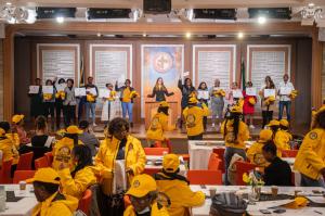 More graduates excited to receive their certificates on stage