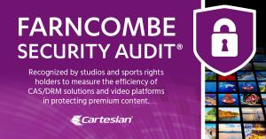 A graphic showing the Farncombe Security Audit Mark design