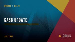 GASB Update Webinar from CRI