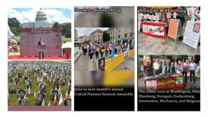 In Hamburg of Germany, supporters of the PMOI/MEK and the  (NCRI) coalition called for an international investigation into Iran’s summer 1988 prison massacre and for the perpetrators of the mullahs’ regime to be brought before justice for their crimes.