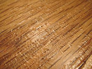 hard wood floor wrinkling problem