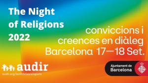 Cover of the program of the 2022 Night of Religions in Barcelona