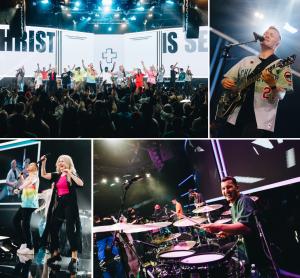 Planetshakers members are pictured during the recording of GREATER at the GREATER Conference held this year in Melbourne, Australia.