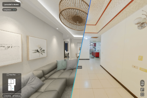 A 3D staged version of your virtual tour that can be visualized side-by-side with the actual property.