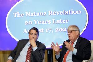 Mr. James Rosen (left) and Dr. Olli Heinonen, at the NCRI-US Panel on the 20th anniversary of the revelation of Natanz nuclear site.