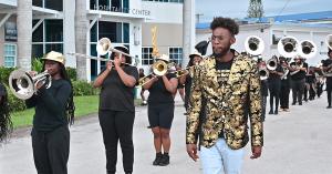 Antoine Miller is the director of band for the Sounds of Success Community Marching Band in Riviera Beach Florida. His band is the only community marching band invited to London Band Week in June 2023 to compete with other bands