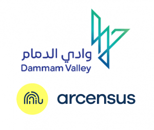 Dammam Valley and Arcensus GmbH logos