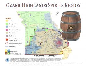 Missouri has defined the Ozark Highlands Spirits Region to protect consumer and quality standards.
