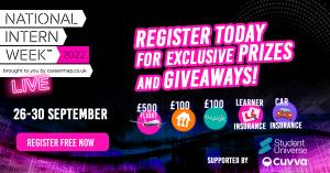 Win prizes and get exclusive discount code during National Intern Week