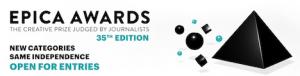 Epica Awards 2022 Logo, the creative prize awarded by journalists