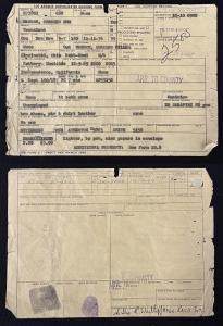 Original "Los Angeles Consolidated Booking Form Jail Custody Record" with Charles Manson's thumbprints, for his arrest in the horrific Tate-LaBianca murders in 1969 (est. $25,000-$35,000).