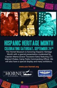 Hispanic Heritage Day Flyer with Captain mama and Lt Col Marisol Chalas