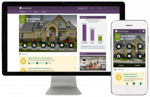 HomeZada Main Dashboard Screenshot