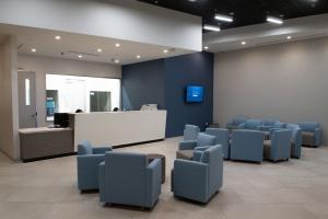 Welcome lobby of MIND 24-7 urgent mental health clinic in Mesa, Arizona.