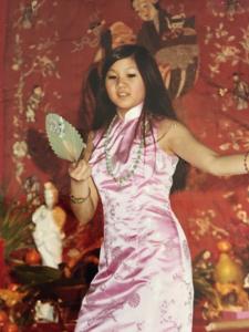 As this image shows,  teenaged Debbie Chinn was thrust into the land of the South Seas as the restaurant evolved into a Polynesian nightclub with floor shows. She became an exotic hula and sword dancer performing weekly at nights after school.