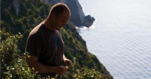 Local Winemaker of the Cinque Terre in his Vineyards