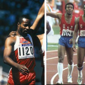 André Phillips and Millard Hampton at Olymics