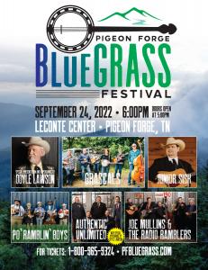 Pigeon Forge Bluegrass Festival Flyer