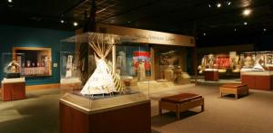 National Cowboy Museum Native American gallery view of artifacts