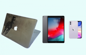 Germ-O-Guard Protective skins being used to protect smartphones, tablets and laptop computers, keeping them all germ free