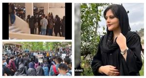 In Tehran, the students at University of Science and Technology and Beheshti University also resumed their protests on Tuesday. The students of Yazd University also joined the protests against the killing of Mahsa Amini and chanted, “Khamenei is a murdere!."