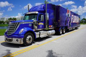 Custom Wrapped University of Florida Gators Tractor Trailer