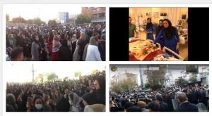 In Shiraz, women were actively engaging in and organizing protests. A large group was chanting, “Khamenei you murderer! We will bury you!” When security forces attacked the protesters, they stood their ground and continued their rally.
