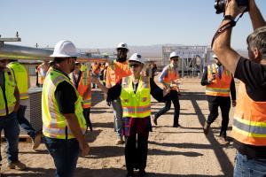 u.S. Energy Secretary Jennifer Granholm tours Townsite Solar and Storage in Nevada