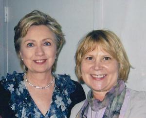 The US Senator, Hillary Clinton, Meeting with the Founder of Siblings Day, Claudia Evart