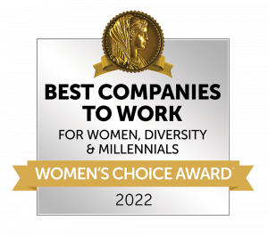 Women's Choice Award Best Companies to Work for Women, Diversity & Millennials Seal