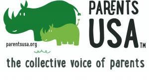 ParentsUSA logo showing protective parent and child from the animal kingdom