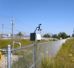 A Qube Technologies device monitoring for methane emissions in Calgary