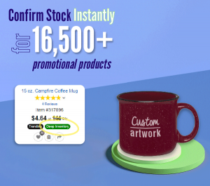 Customized mug with inventory information