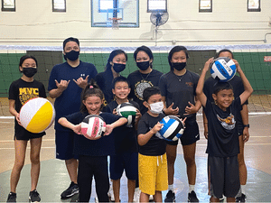 NQD group photo of kids volleyball event