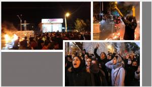 protesters resisted the repressive forces and continued their rallies into the night. Reports and videos indicate there are heavy clashes between security forces and protesters. The protesters forced the repressive forces to retreat and take off some districts.