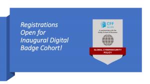 CFF KSB Digital Badge Open for Registration