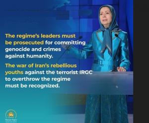 Iranian opposition the National Council of Resistance of Iran (NCRI)  President-elect Maryam Rajavi praised the ongoing protests and the leading role of Iranian women she explained, adding they are “pioneering the overthrow of the mullahs’ misogynistic egime.
