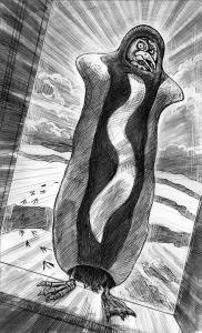 Antarctica! zombie penguin