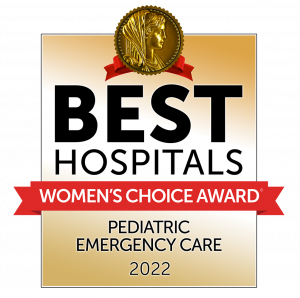 2022 Women's Choice Award Pediatric Emergency Care seal