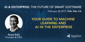 AppZen CEO Anant Kale presenting Your Guide to Machine Learning and AI in the Enterprise