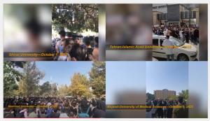 Similar rallies were held in the universities of other cities, including Shiraz University, Mashhad’s Ferdowsi University, Najafabad’s Azad University, Mazandaran University, Yazd University, Sanandaj University, and Ahvaz Azad University.